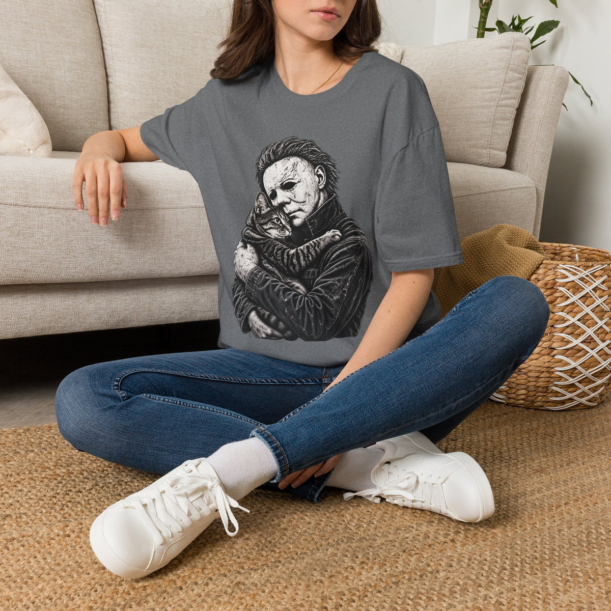 Michael Myers – Funny Cat T-Shirt