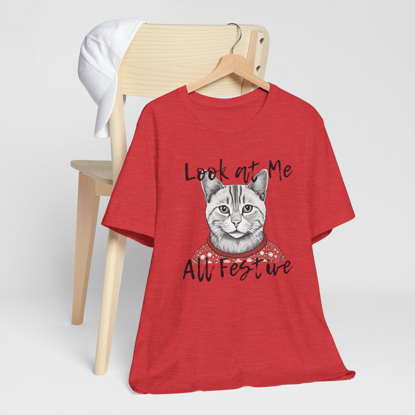 Look at Me Festive Cat Tee