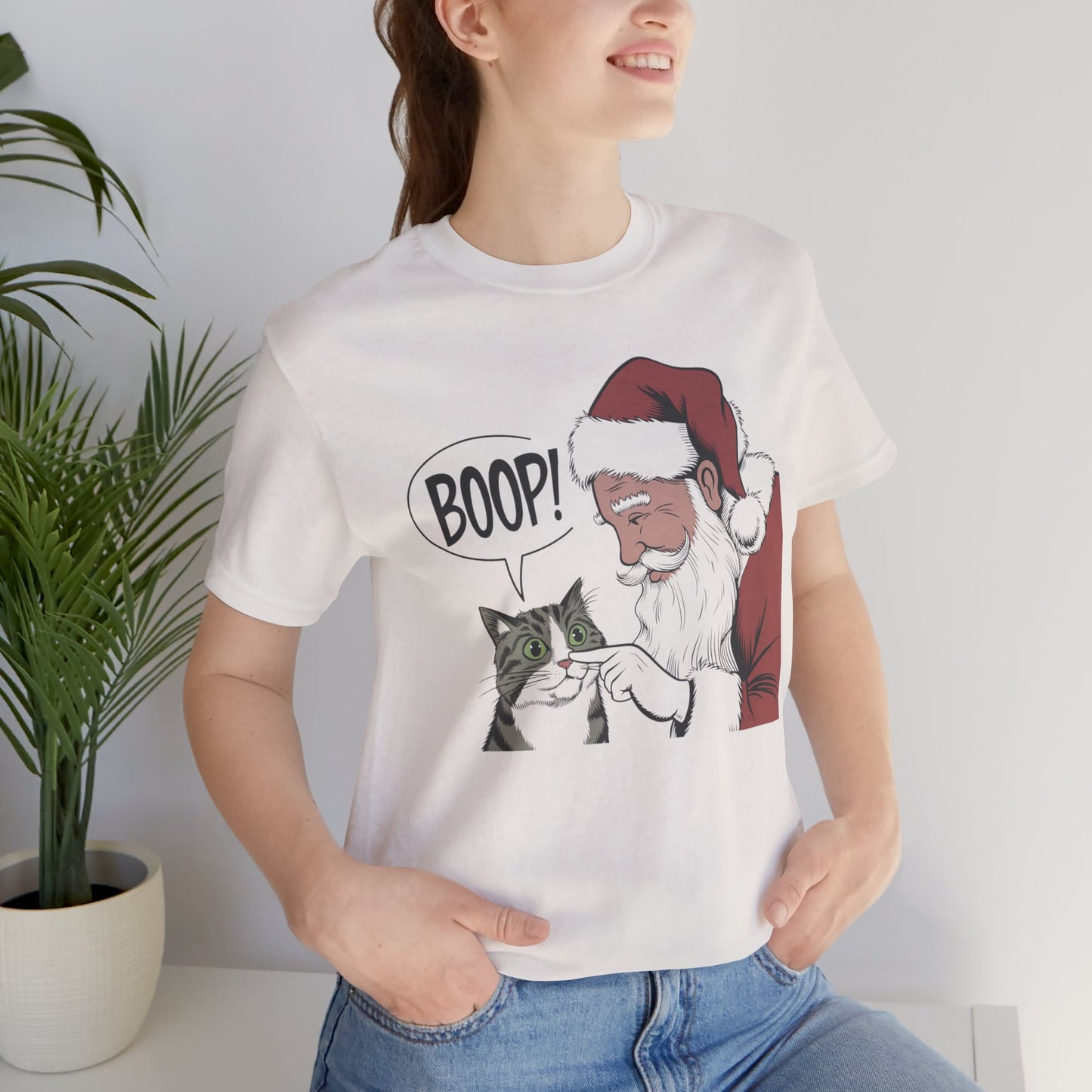 Santa Boop Cat Shirt