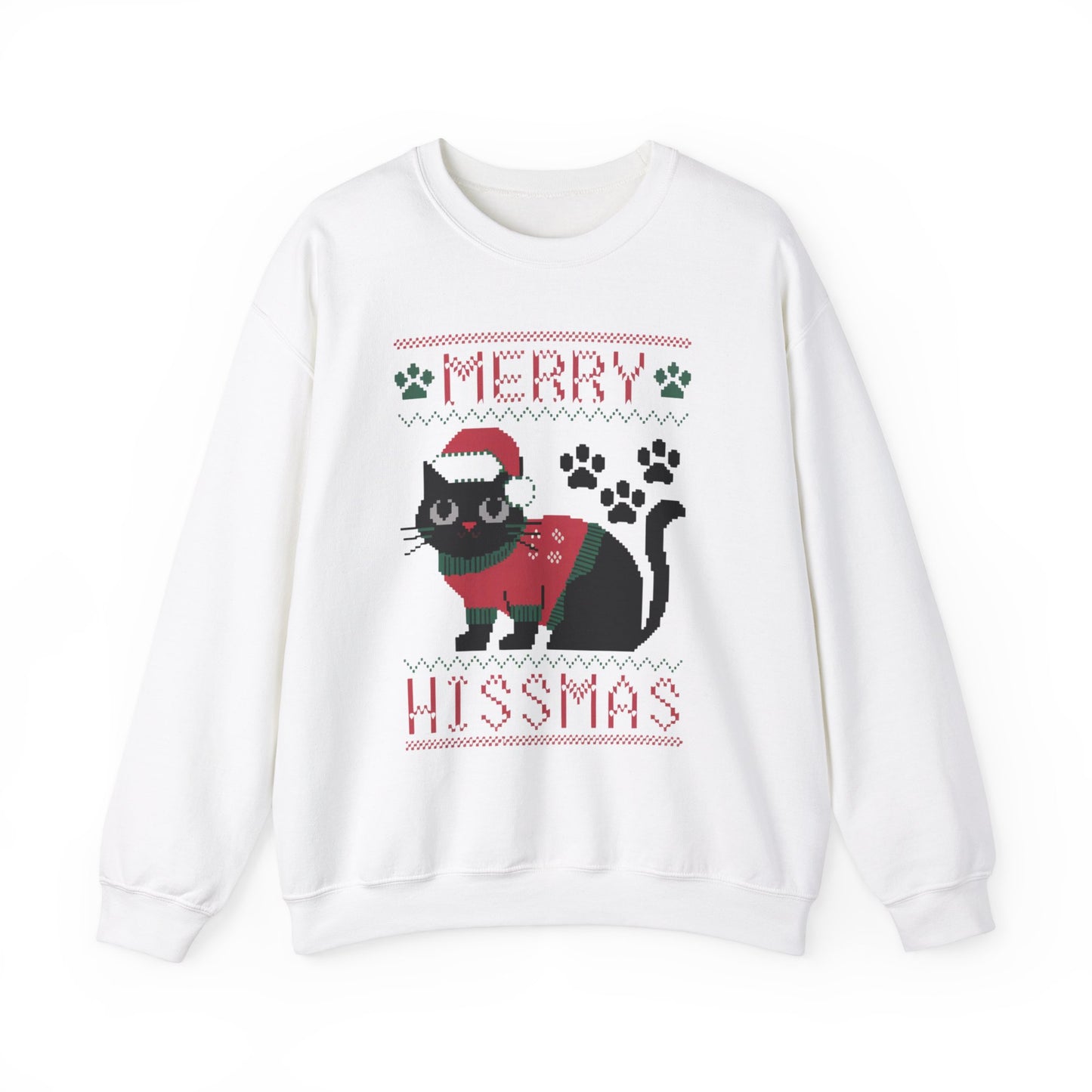 Merry Hissmas Cat Crewneck Sweatshirt