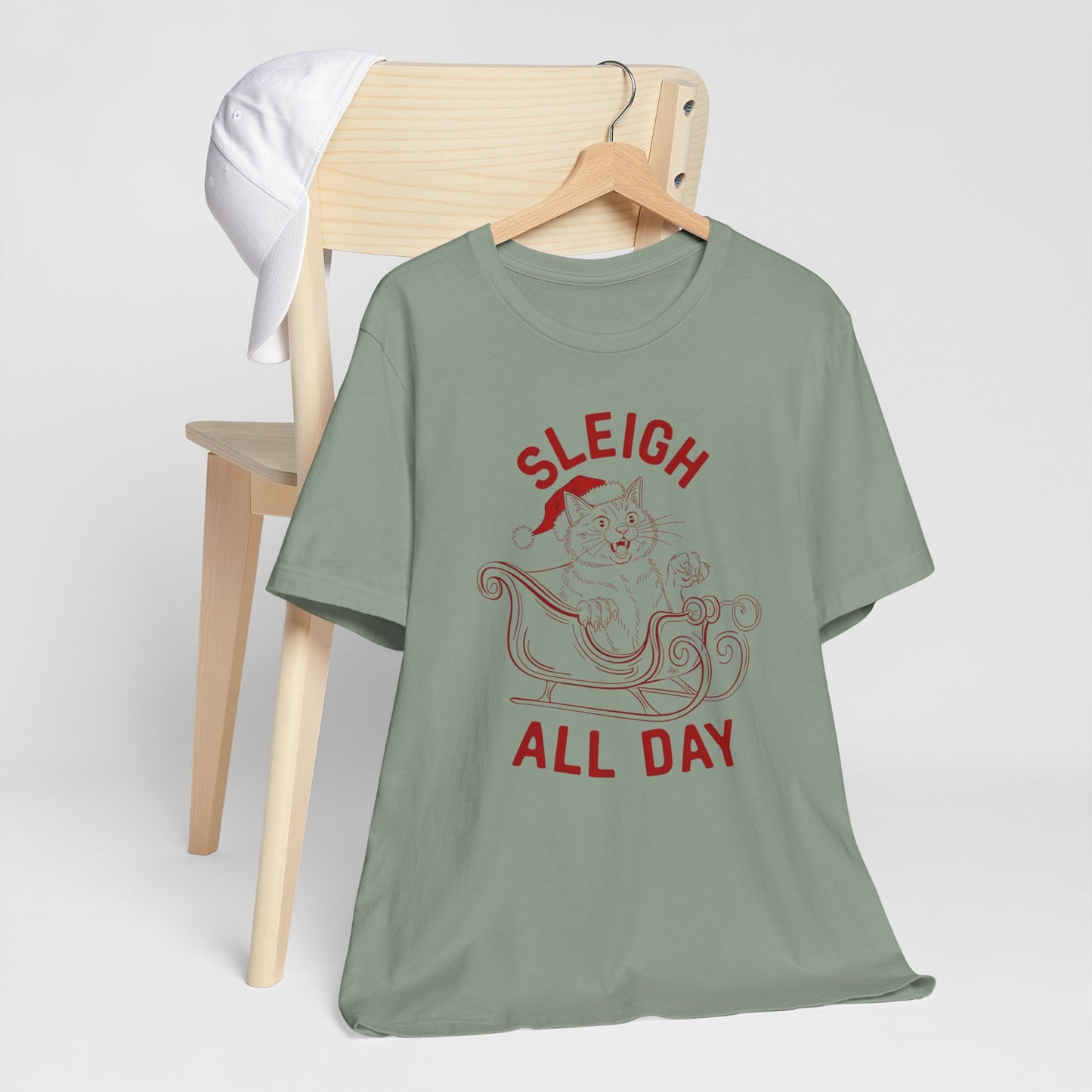 Sleigh All Day Feral Cat Tee