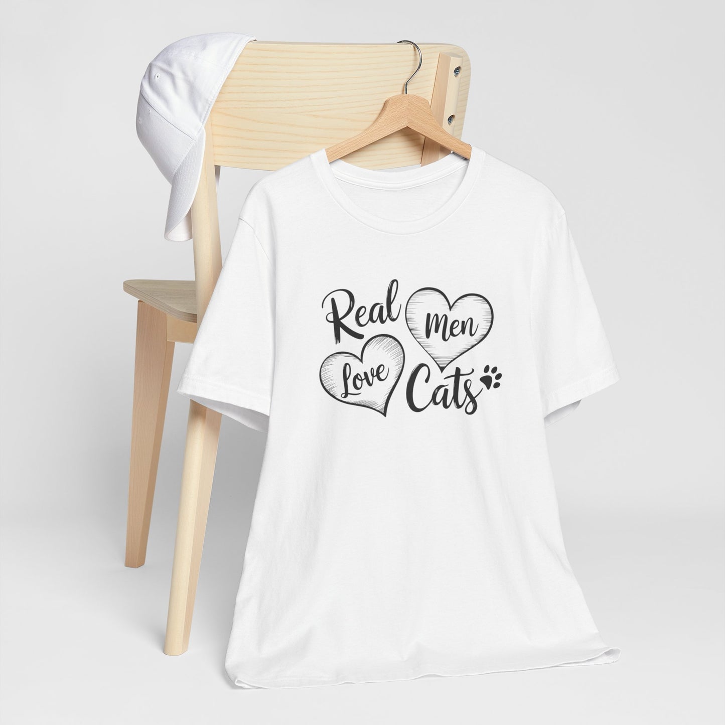 Real Men Love Cats Valentine's Day Tee