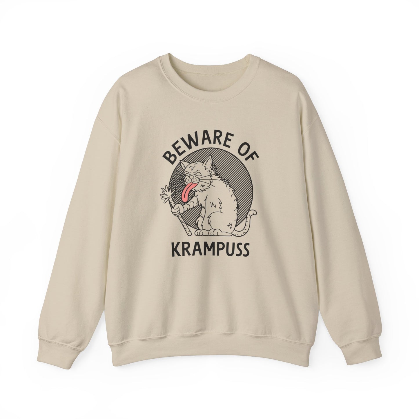 Beware of Krampuss Cat Crewneck Sweatshirt