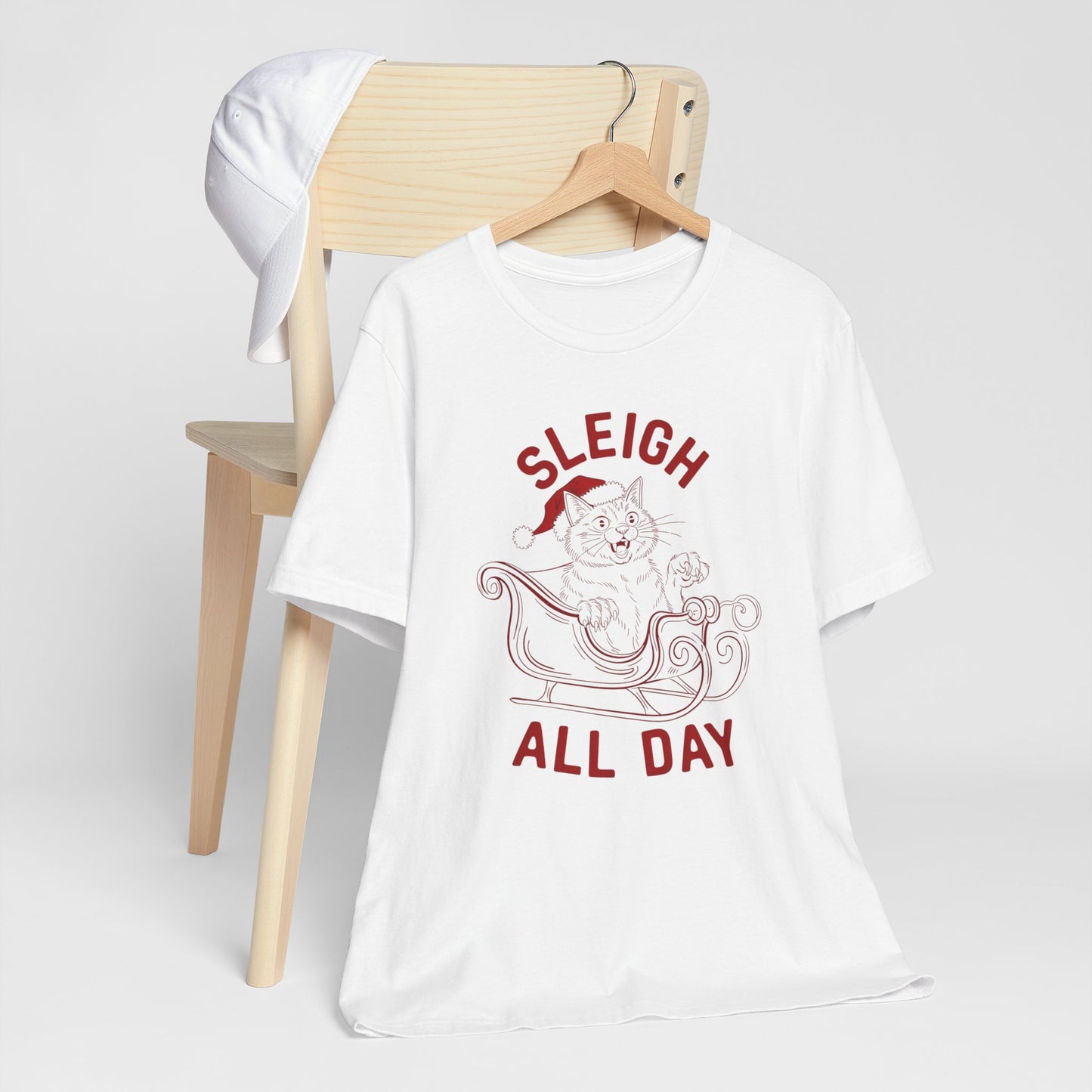 Sleigh All Day Feral Cat Tee