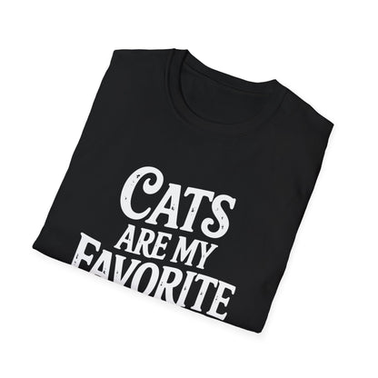 Cats Are My Favorite People T-Shirt – Funny Cat Lover Graphic Tee