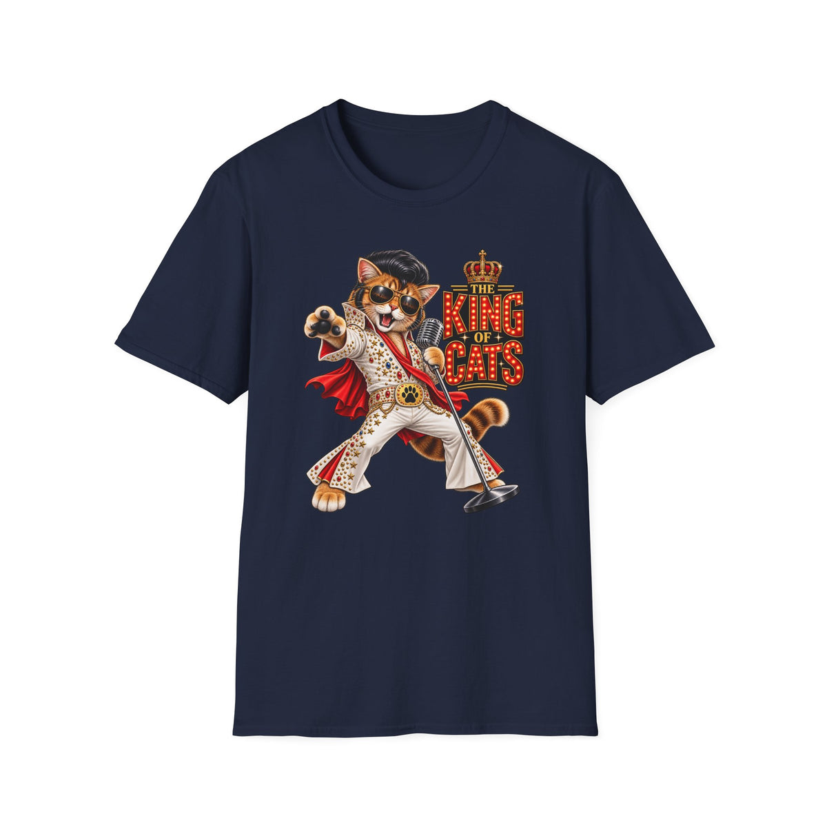 The King of Cats – Funny Cat Music T-Shirt