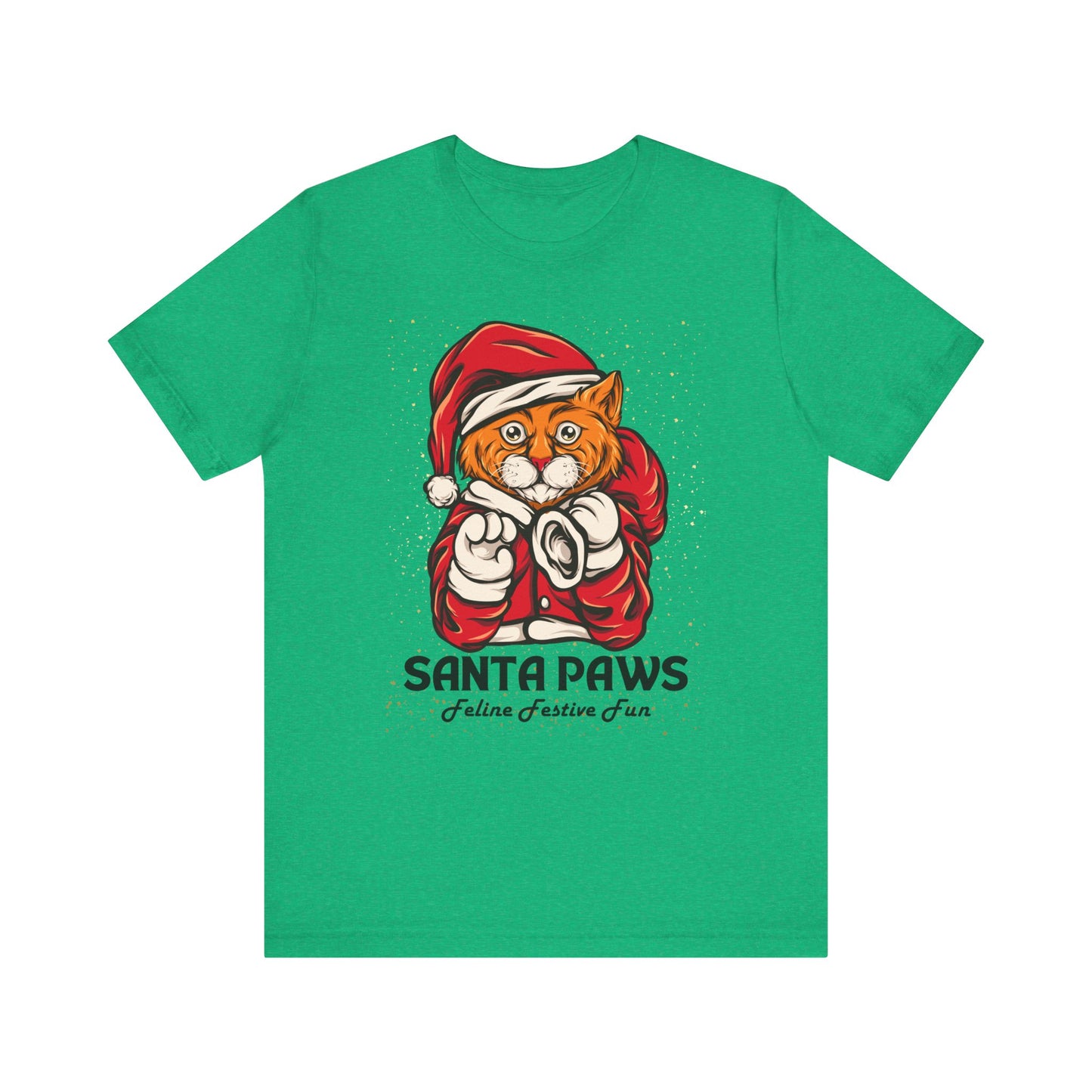 Santa Paws Festive Cat Tee