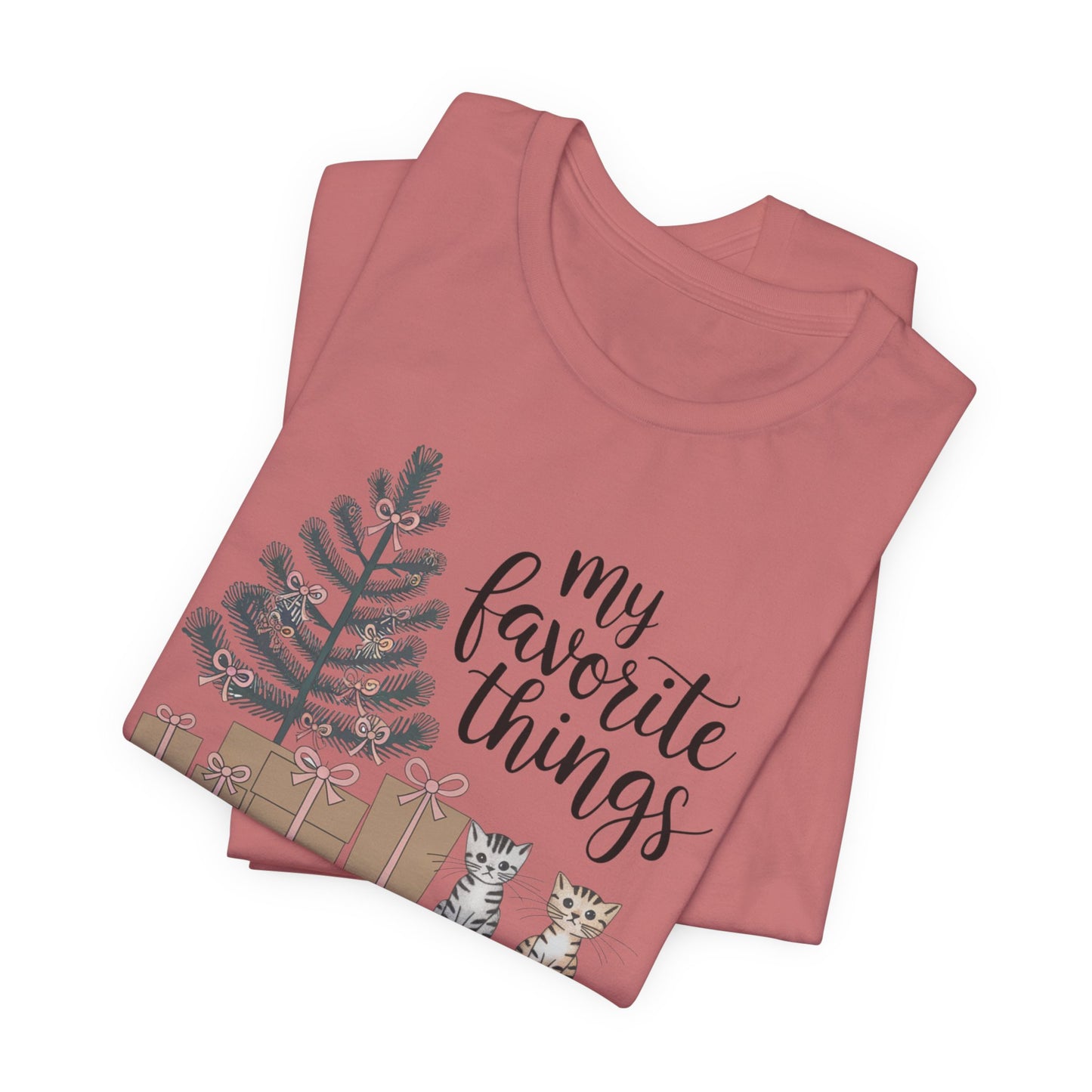 My Favorite Things Cat Bow Shirt