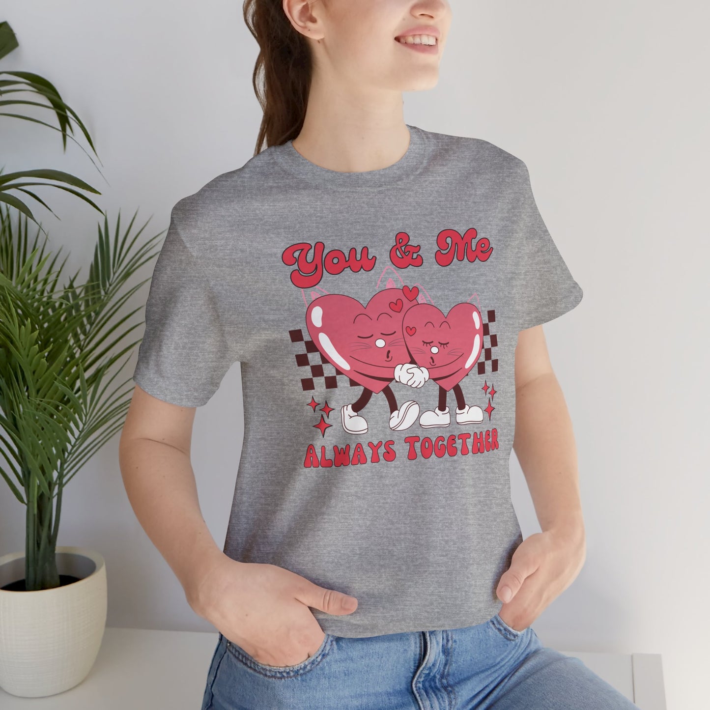 You & Me Heart Cat Tee