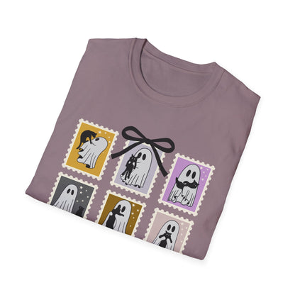 Ghost Cat Halloween T-Shirt – Cute Spooky Season Graphic Tee