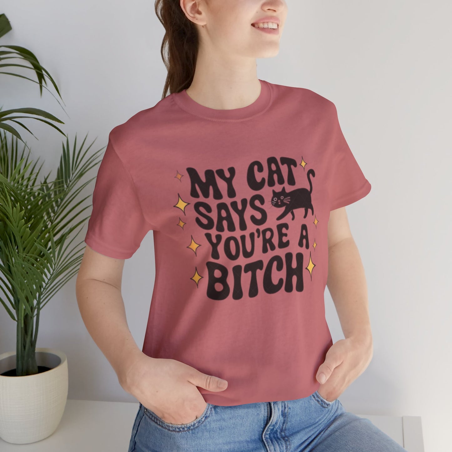 My Cat Says Funny Humor Tee