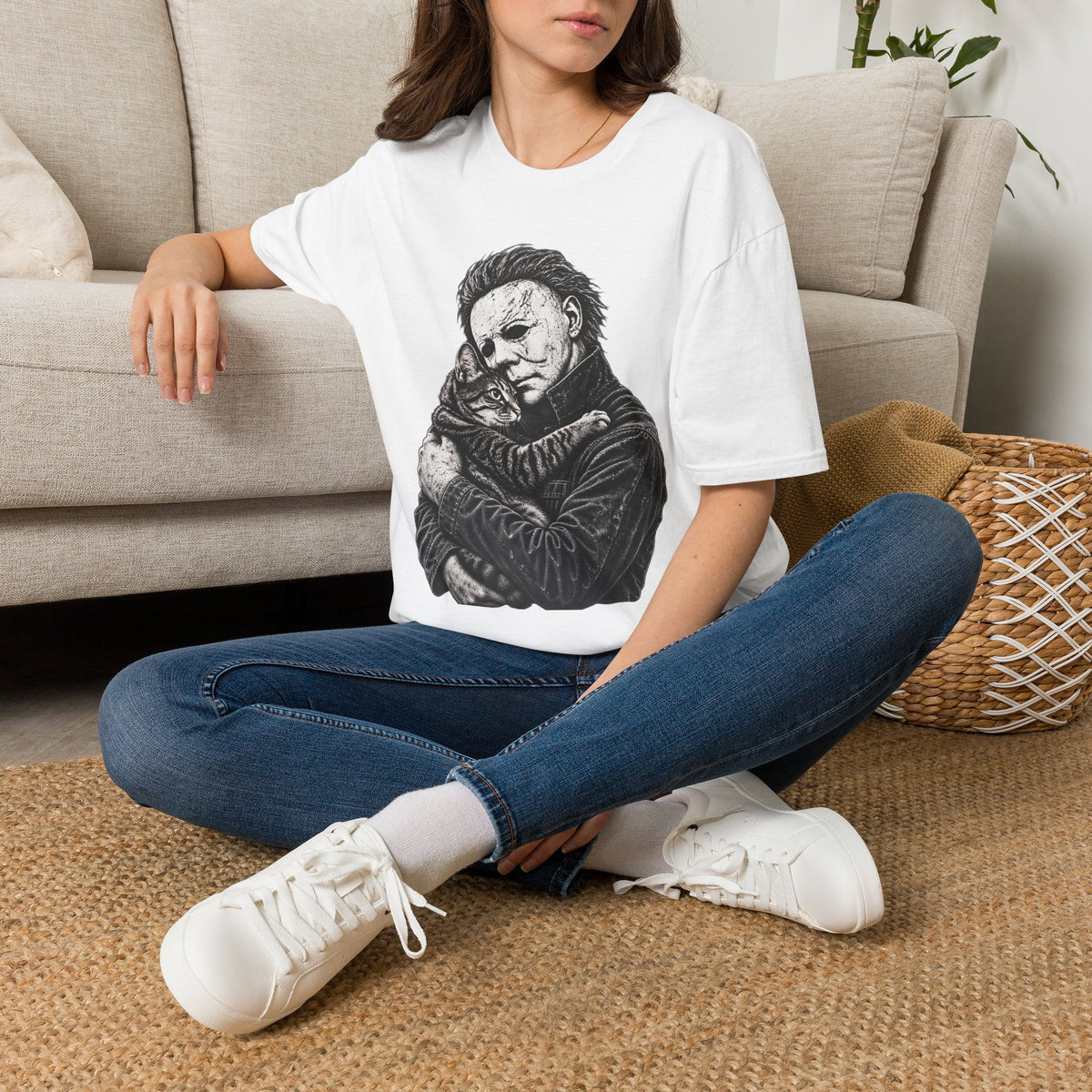 Michael Myers – Funny Cat T-Shirt