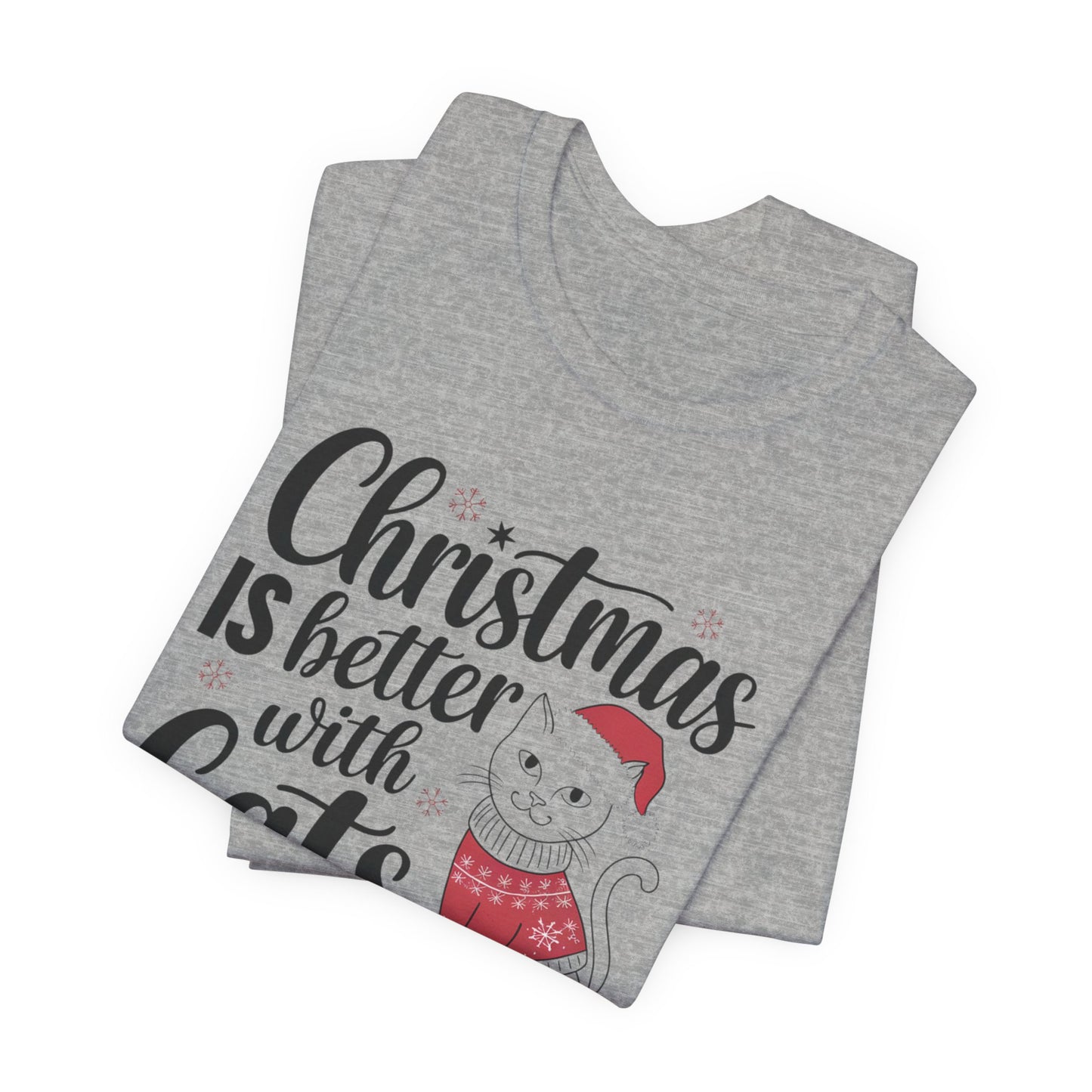 Christmas is better with cats tee