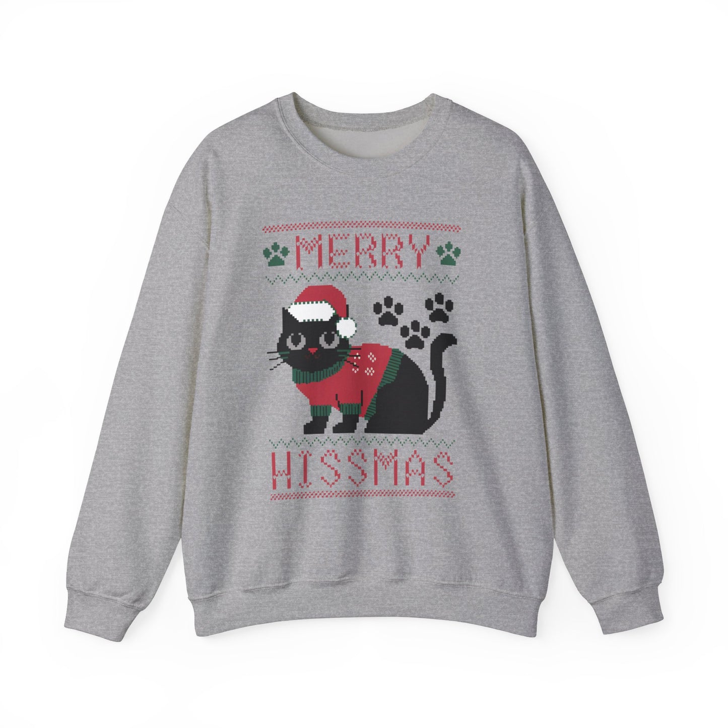 Merry Hissmas Cat Crewneck Sweatshirt