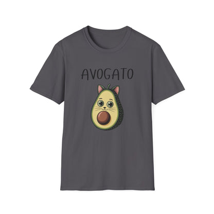 Avogato Funny Cat & Avocado T-Shirt – Cute Pun Graphic Tee