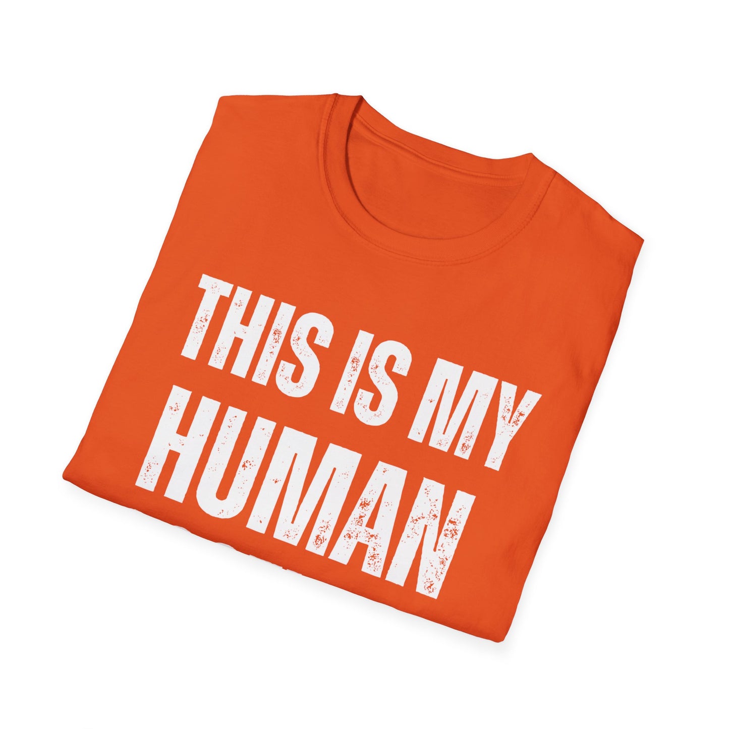This Is My Human Costume T-Shirt – Funny Halloween Cat Lover Tee