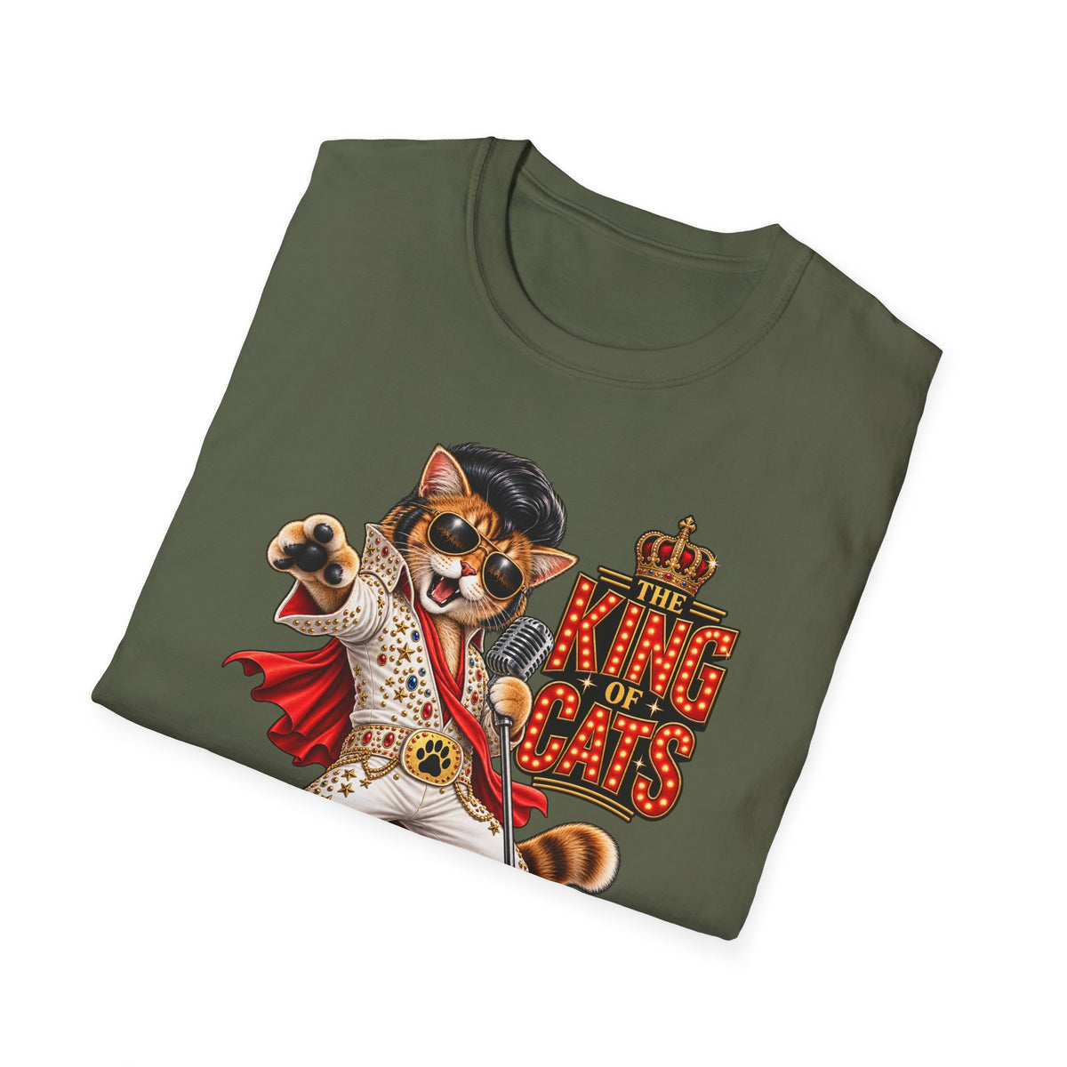 The King of Cats – Funny Cat Music T-Shirt