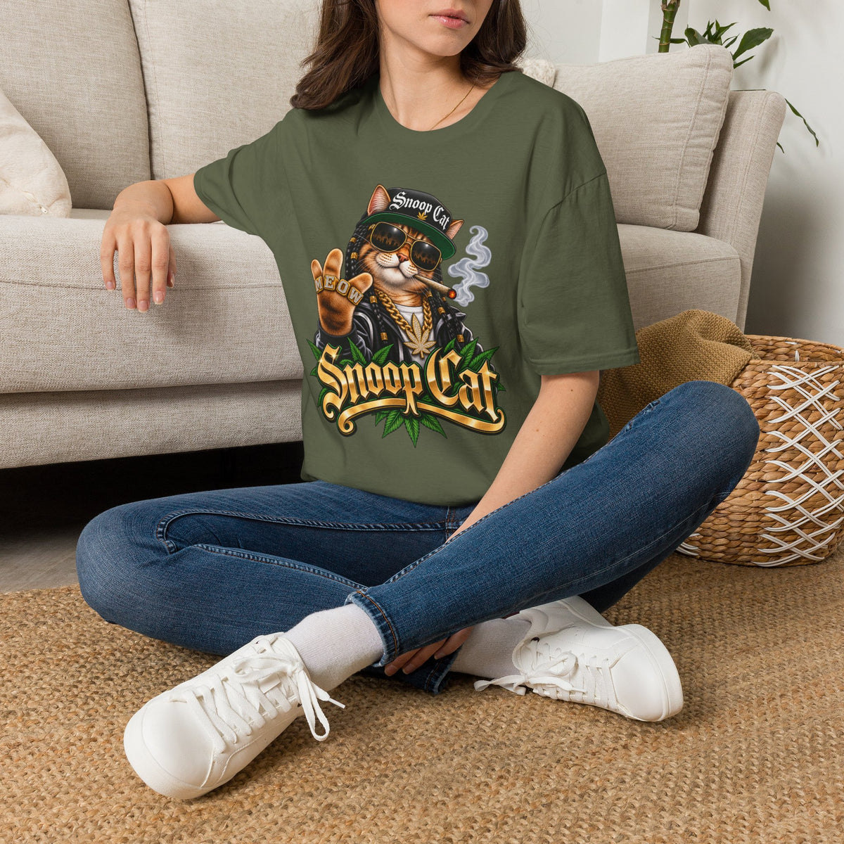 Snoop Cat – Funny Cat Music T-Shirt