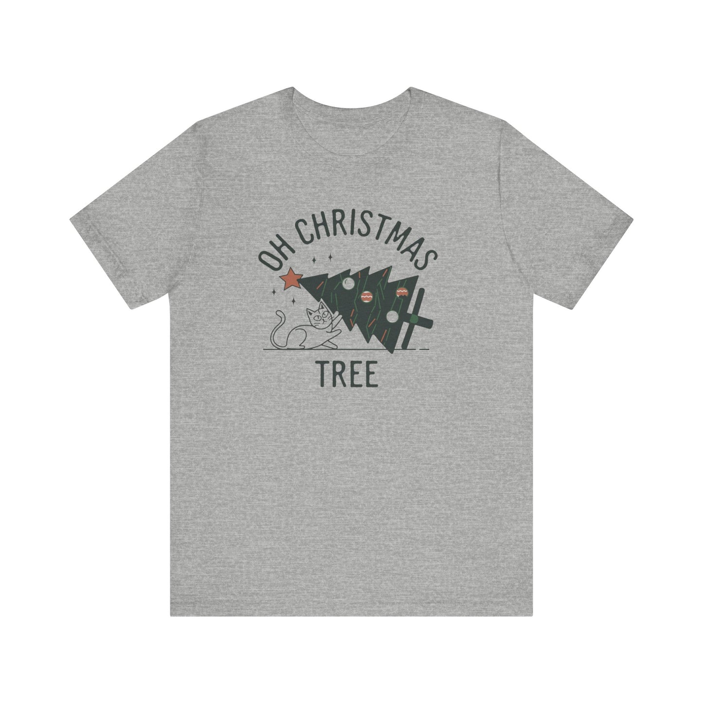 Oh Christmas Tree Cat Humor Tee