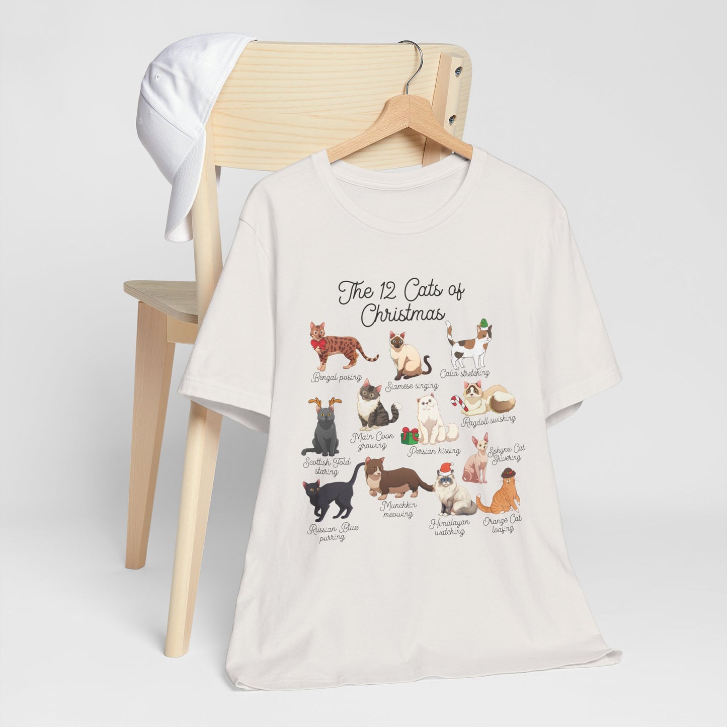 12 Cats of Christmas Holiday Tee