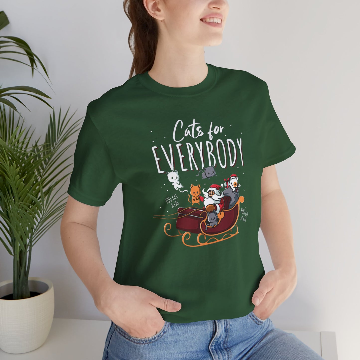 Cats For Everybody Santa Tee