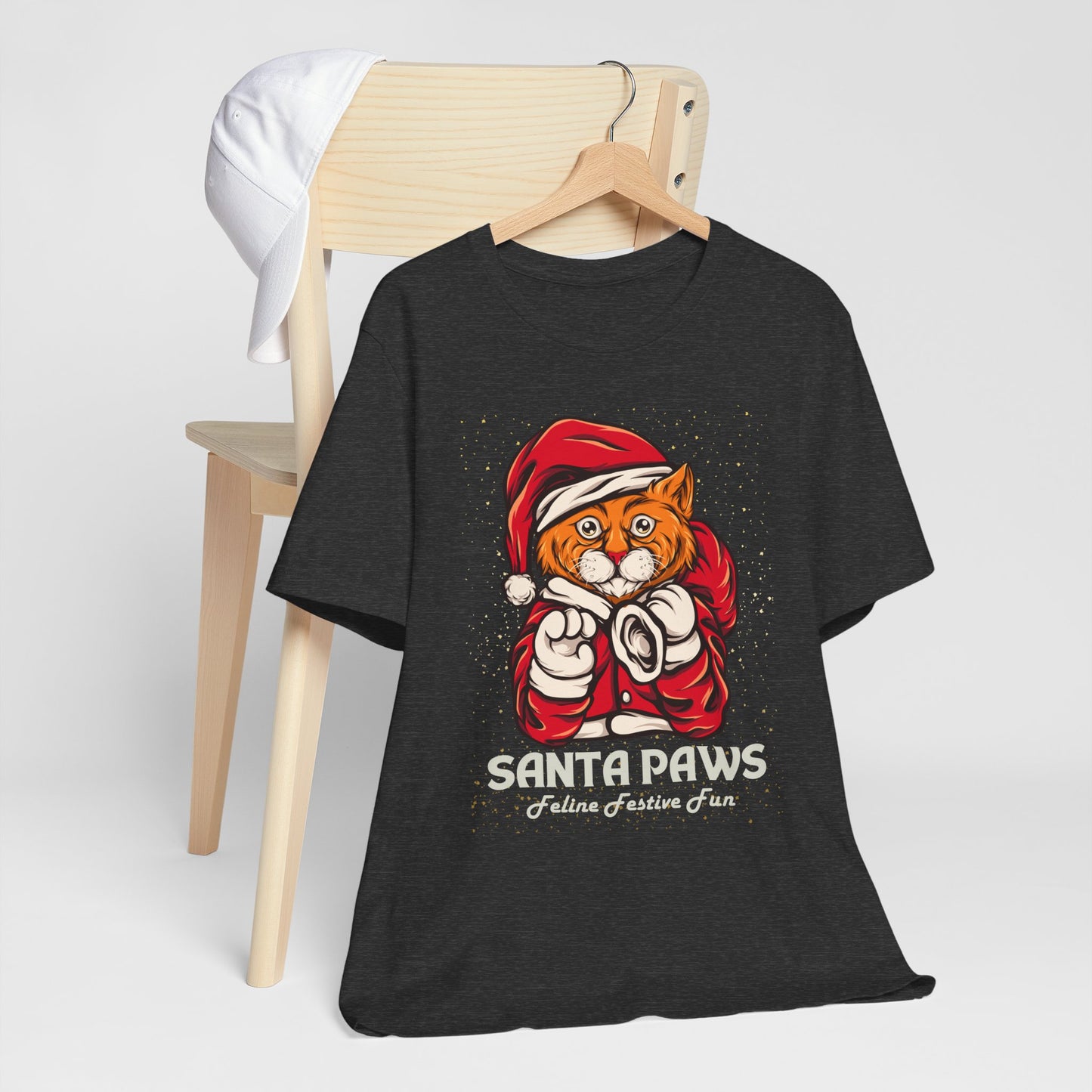 Santa Paws Festive Cat Tee