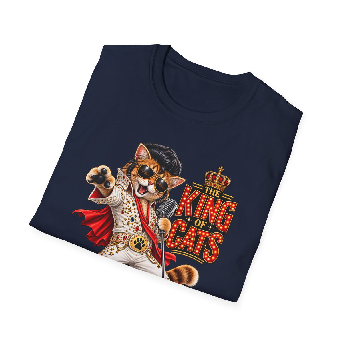 The King of Cats – Funny Cat Music T-Shirt