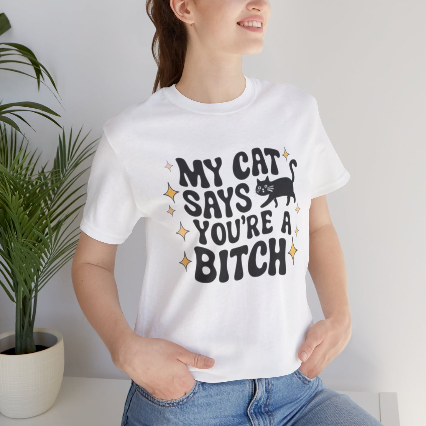 My Cat Says Funny Humor Tee