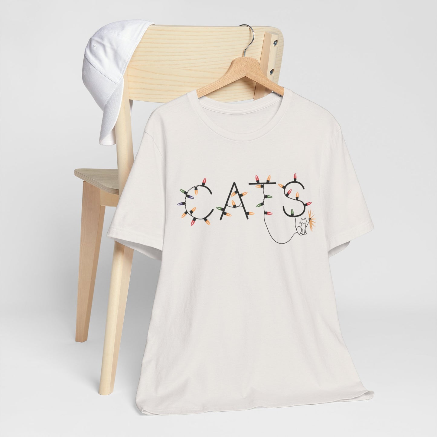 Cats Christmas Lights Tee