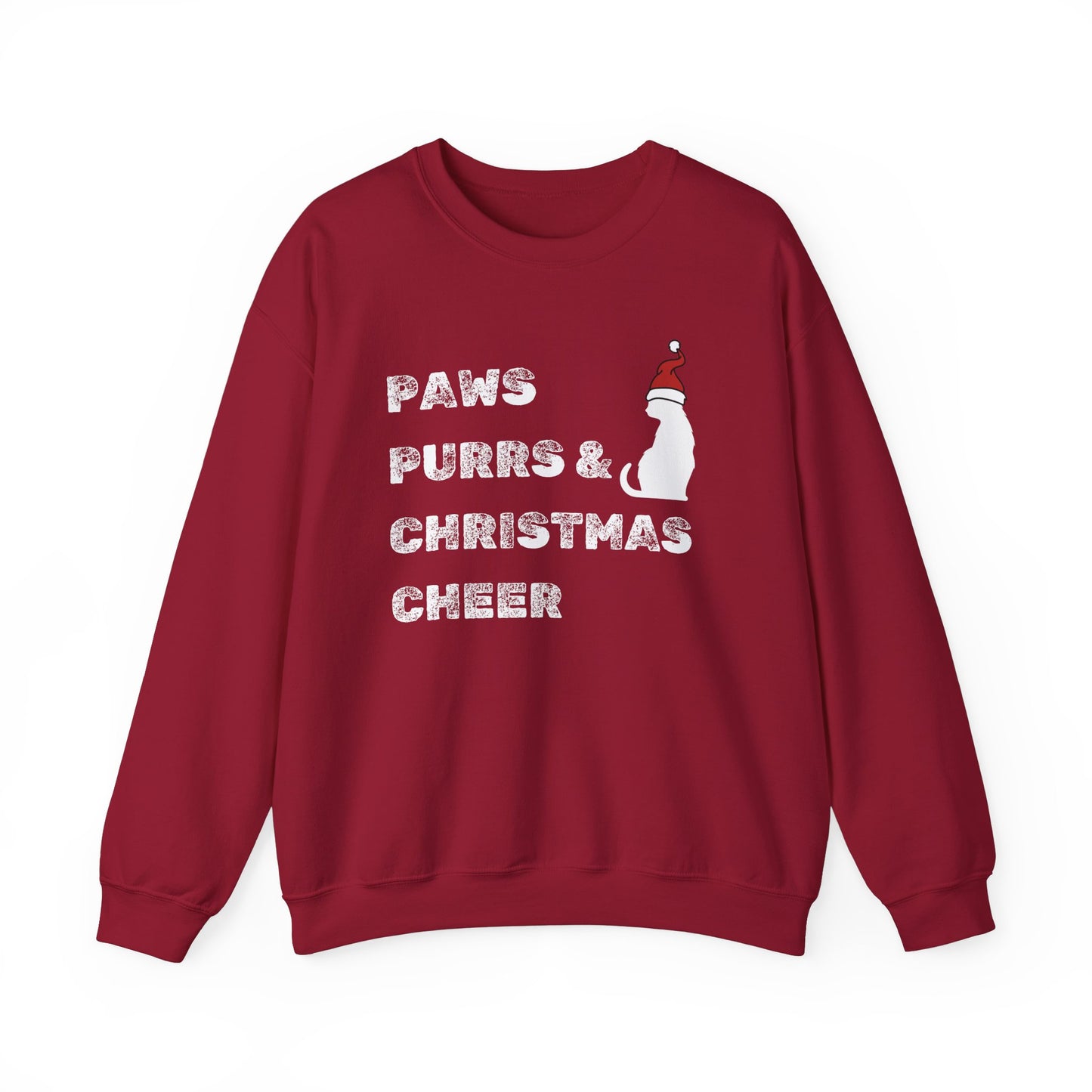 Paws Purrs and Christmas Cheer Holiday Crewneck Sweatshirt