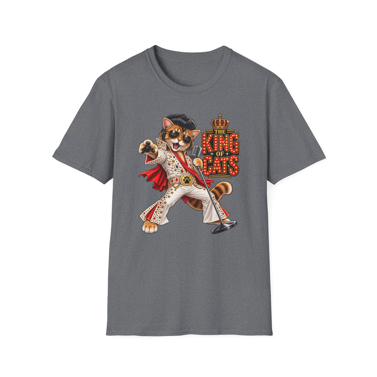 The King of Cats – Funny Cat Music T-Shirt