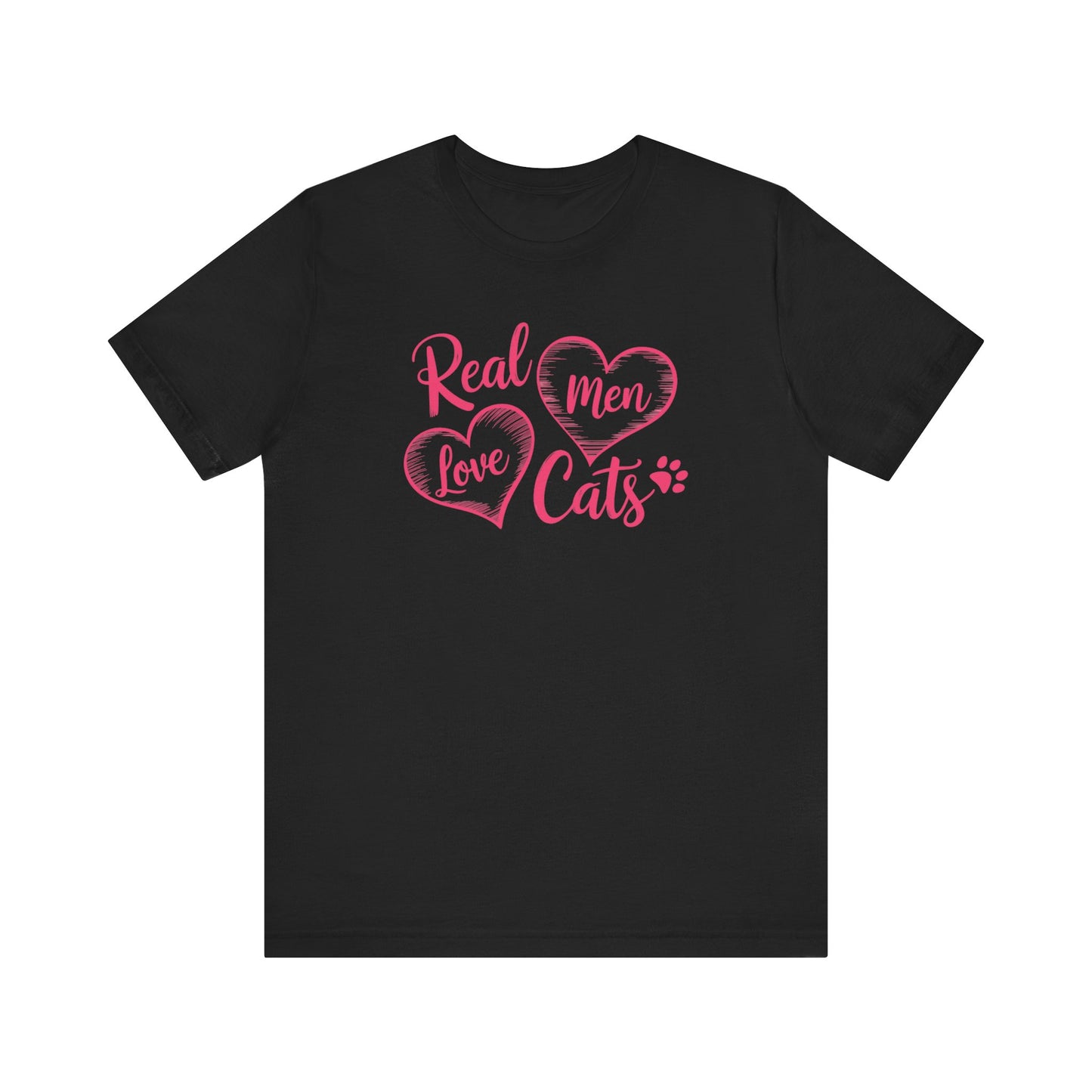 Real Men Love Cats Valentine's Day Tee