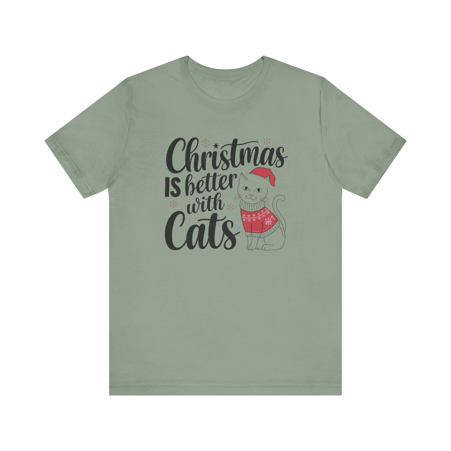 Christmas is better with cats tee