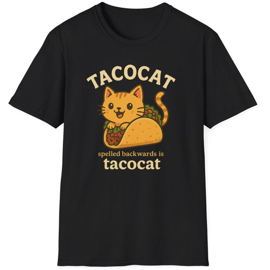 Taco Cat T-Shirt, Funny Cat Tee, Unisex Gift, Animal Lover Apparel, Taco Lover Shirt,