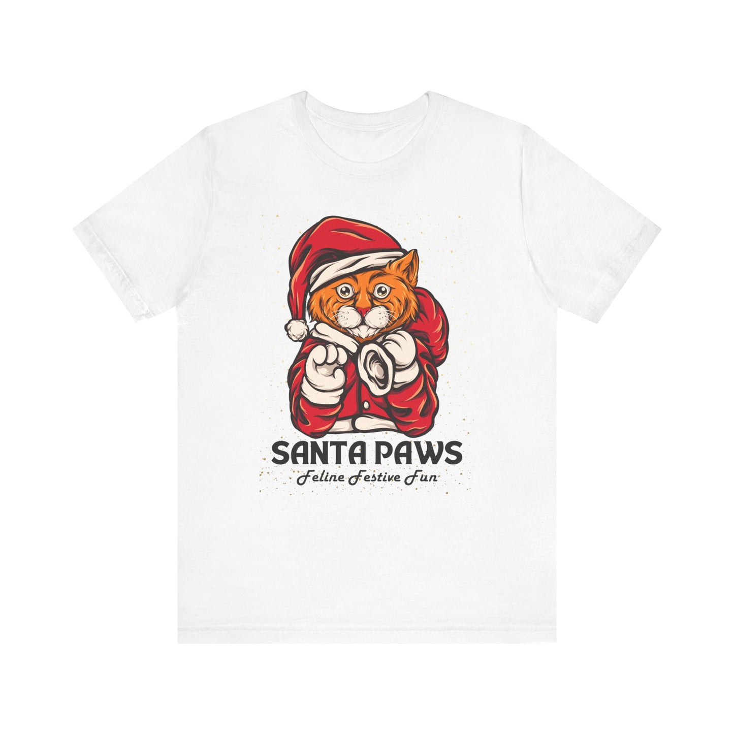 Santa Paws Festive Cat Tee