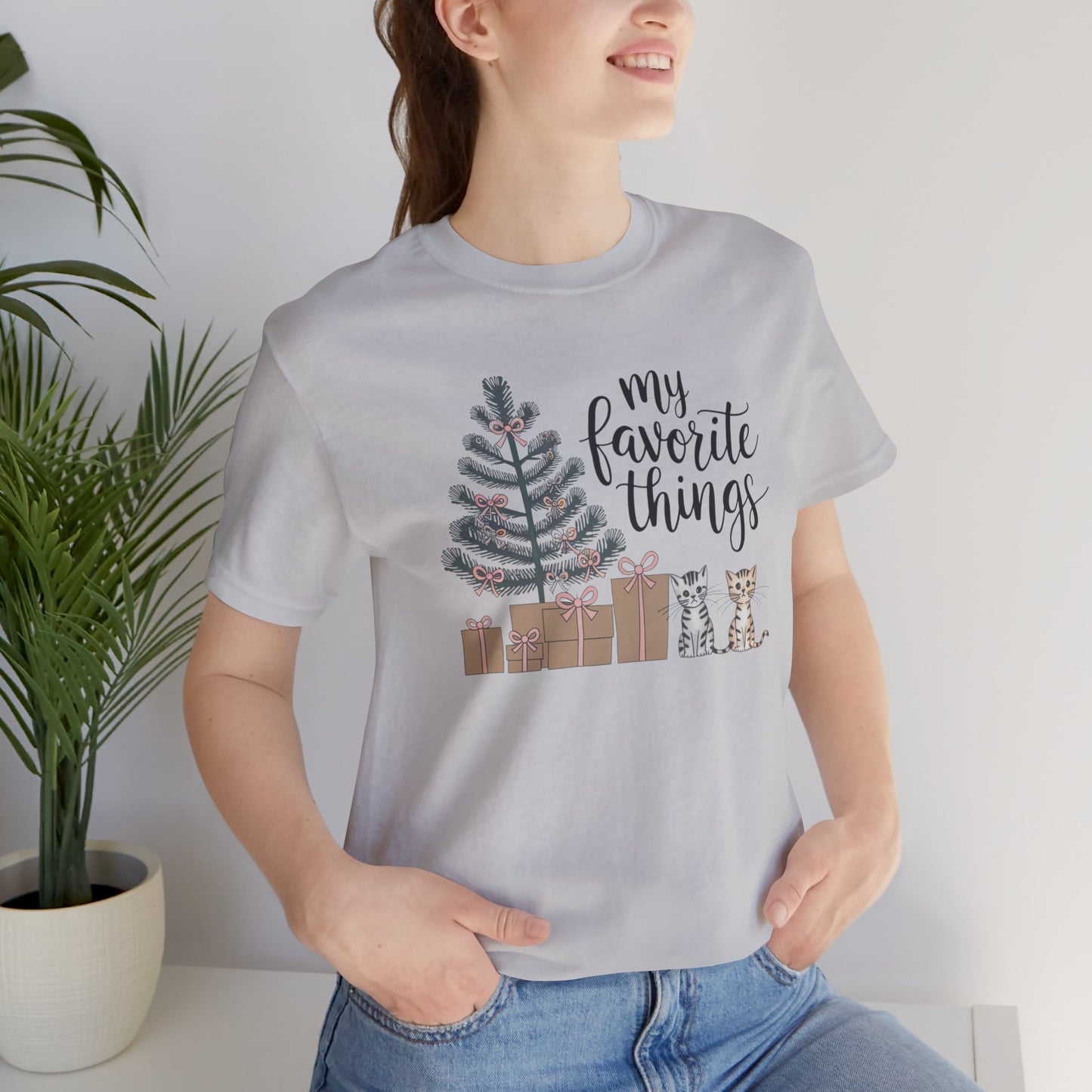 My Favorite Things Cat Bow Shirt