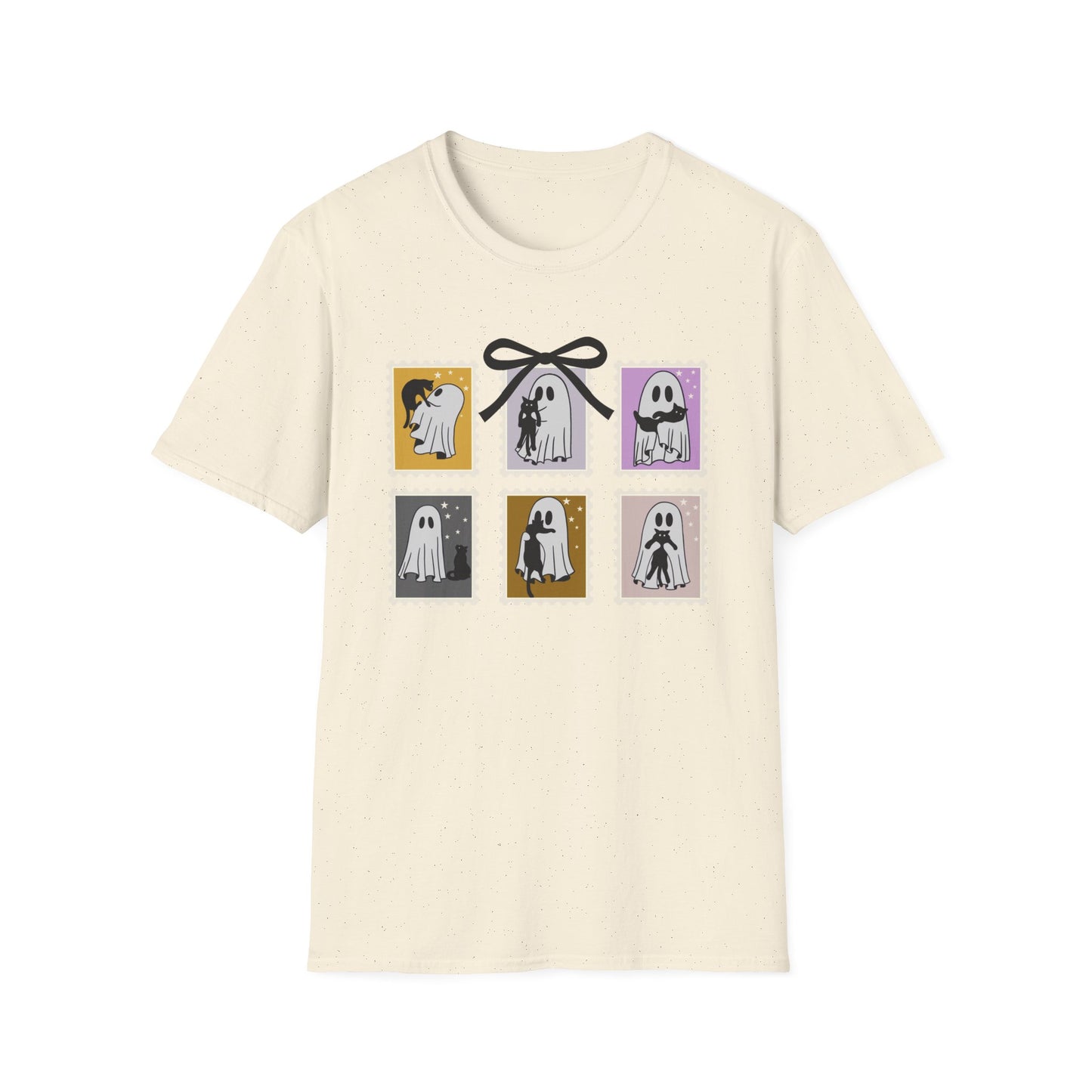 Ghost Cat Halloween T-Shirt – Cute Spooky Season Graphic Tee