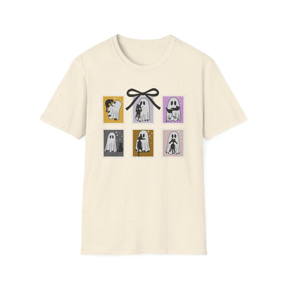 Ghost Cat Halloween T-Shirt – Cute Spooky Season Graphic Tee