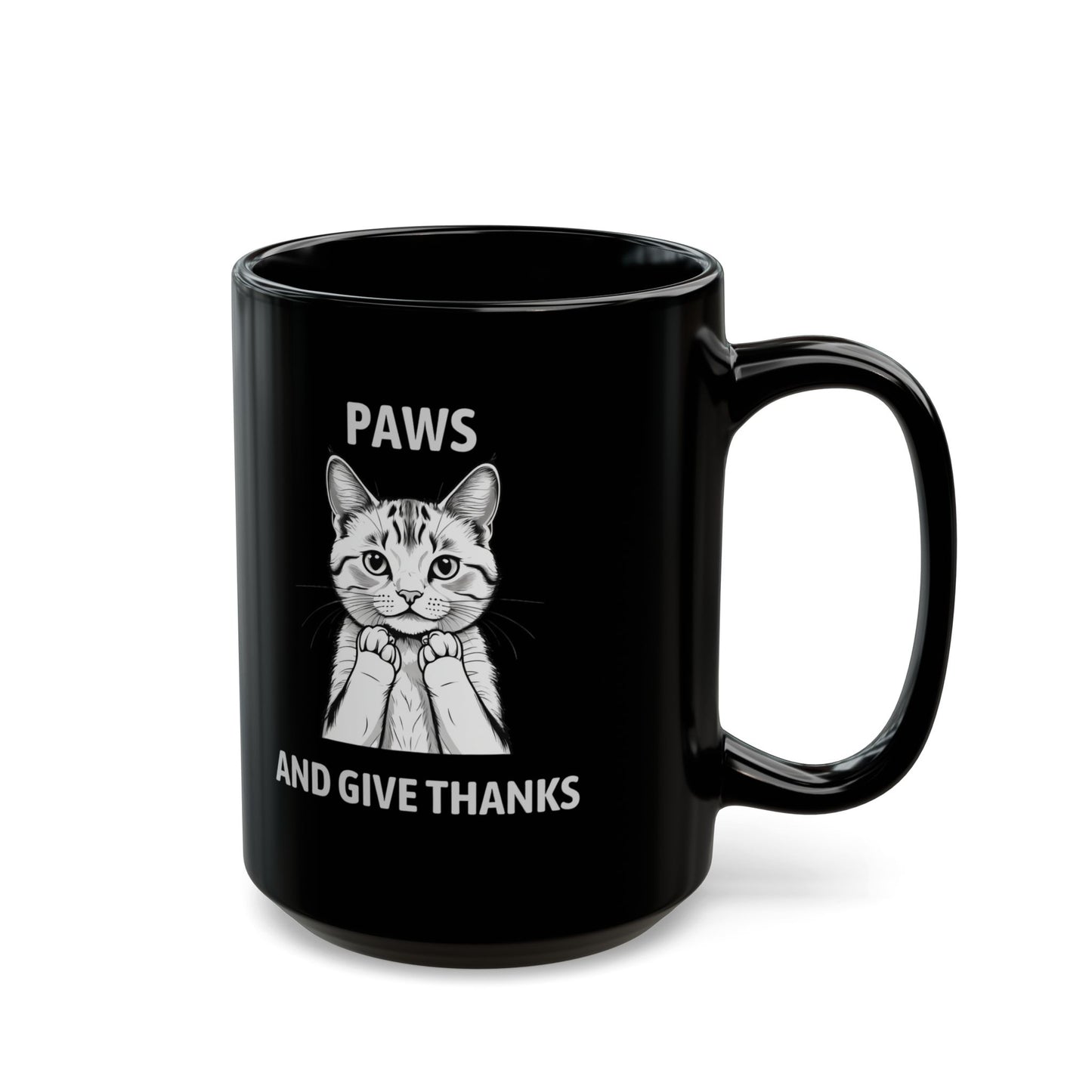 "Paws and Give Thanks" Thanksgiving Mug