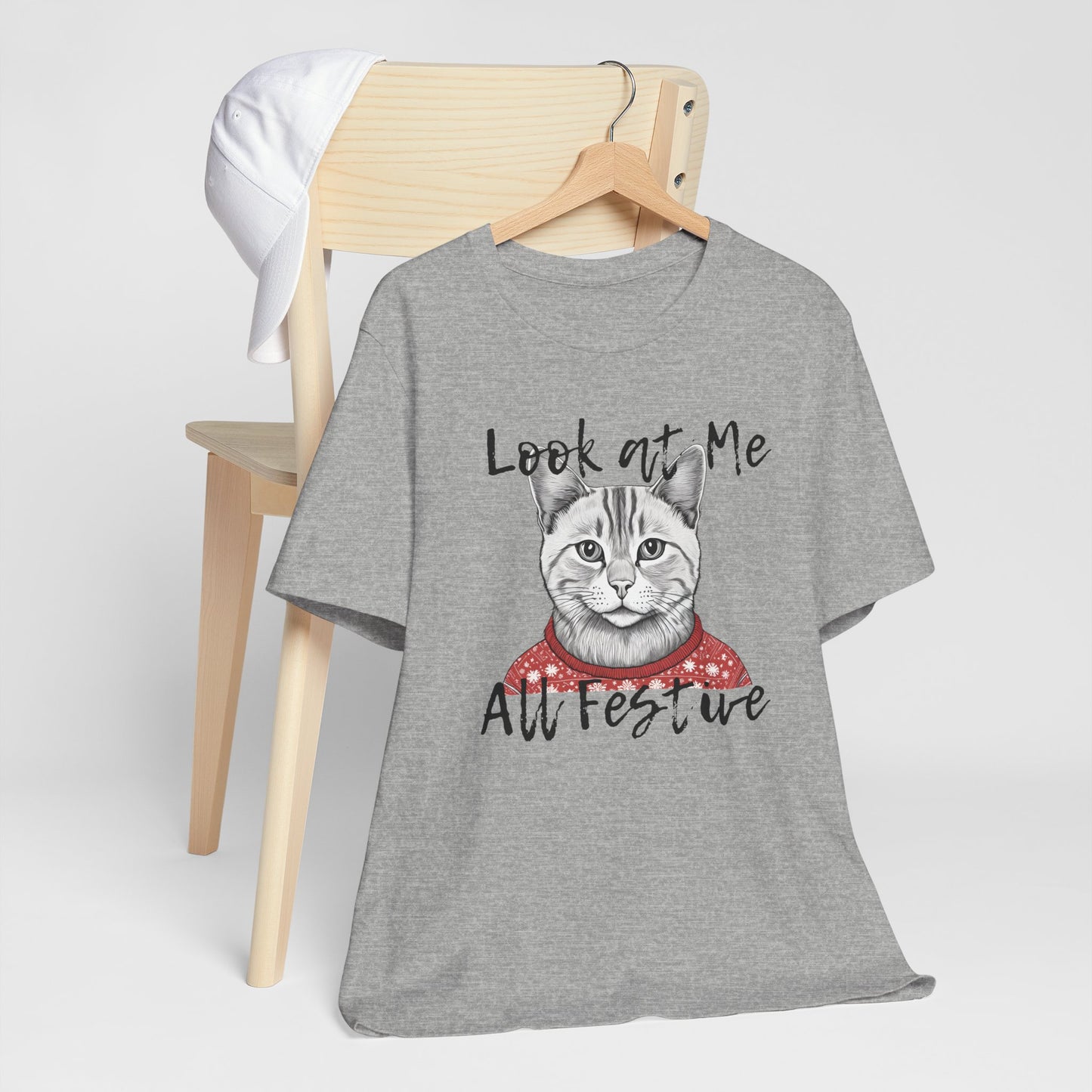 Look at Me Festive Cat Tee