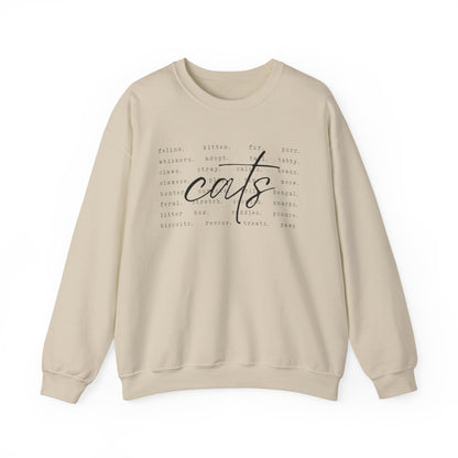 Cats Word Art Sweatshirt