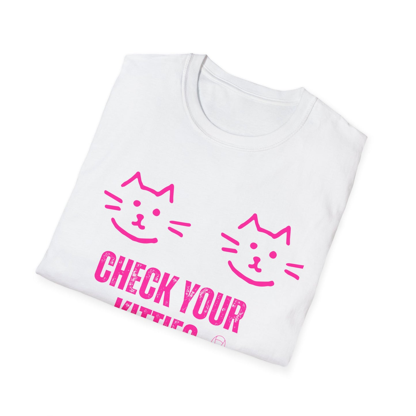 Check Your Kitties Breast Cancer Awareness T-Shirt.