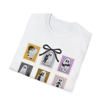 Ghost Cat Halloween T-Shirt – Cute Spooky Season Graphic Tee