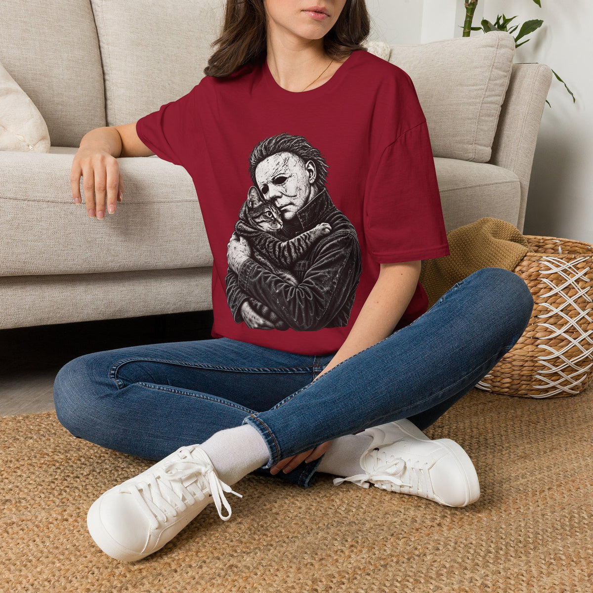 Michael Myers – Funny Cat T-Shirt